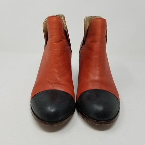 Wolverine by Samantha Pleet Leather Booties Color Blocking Soft Women's Size 6 - Picture 6 of 12